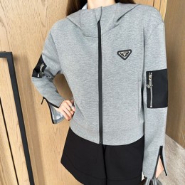 [홍콩명품,PRADA] 프라다 25SS 삼각로고 여성 후드 집업 자켓 (2컬러), BM22511, MC, 레플리카의류,미러급사이트