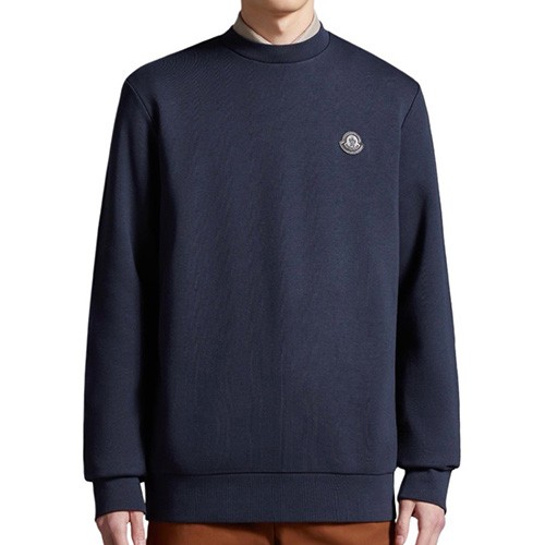 [홍콩명품.MONCLER] 몽클레어 25SS 로고 맨투맨 티셔츠 (네이비), BM22601, JL, 레플리카의류,미러급사이트