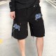 [홍콩명품.Chrome Hearts] 크롬하츠 25SS 로고 그래픽 데님 쇼츠 반바지 (블랙), BM22604, JL, 레플리카의류,미러급사이트