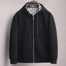 [홍콩명품,Christian Dior] 디올 25SS 로고 패턴 후드 집업 자켓 (블랙), BM22636, KSM, 레플리카의류,미러급사이트