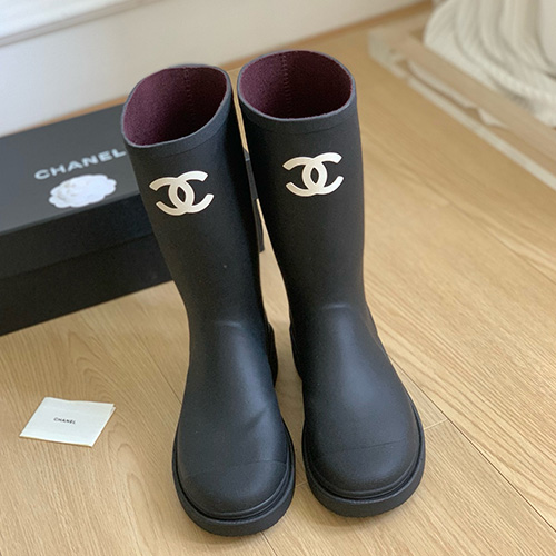 [홍콩명품.CHANEL] 샤넬 25SS 로고 여성 레인 부츠 (2컬러), SE5569, GHS, 명품스니커즈,운동화,구두,로퍼,하이탑,신발