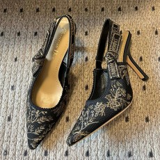 [홍콩명품,Christian Dior] 디올 25SS 로고 여성 레이스 힐 샌들 구두 (블랙 3종), SE5592, GHS, 명품스니커즈,운동화,구두,로퍼,하이탑,신발