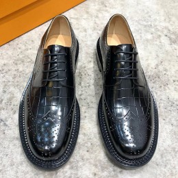 [홍콩명품.LOUIS VUITTON] 루이비통 25SS 로고 레더 가죽 정장 구두 (블랙), SE5635, S3, 명품스니커즈,운동화,구두,로퍼,하이탑,신발
