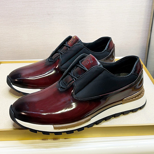 [홍콩명품.BERLUTI] 벨루티 25SS 로고 레더 가죽 스니커즈 운동화 (레드), SE5664, S3, 명품스니커즈,운동화,구두,로퍼,하이탑,신발