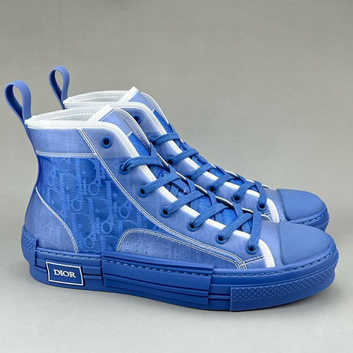 [홍콩명품,Christian Dior] 디올 25SS 로고 남여 오블리크 하이탑 캔버스 운동화 (블루), SE5676, S3, 명품스니커즈,운동화,구두,로퍼,하이탑,신발