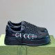 [홍콩명품.Gucci] 구찌 25SS 로고 남여 레더 가죽 스니커즈 운동화 (블랙), SE5679, S3, 명품스니커즈,운동화,구두,로퍼,하이탑,신발