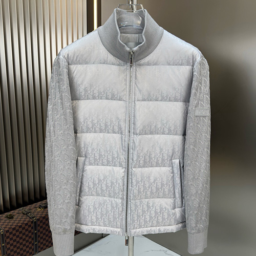 [홍콩명품,Christian Dior] 디올 25SS 로고 오블리크 터틀넥 레이어드 다운패딩 자켓 (4컬러), BM22749, HH, 레플리카의류,미러급사이트