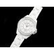 [홍콩명품.CHANEL] 샤넬 J13 33mm 다이아몬드 베젤 화이트 세라믹 화이트 다이얼 쿼츠/밧데리 여자시계 여성용