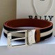 [홍콩명품.BALLY] 발리 25SS 로고 레더 가죽 벨트 (브라운), 3.4cm, BT1456, 명품레플리카,인터넷쇼핑몰,남자명품,해외직구