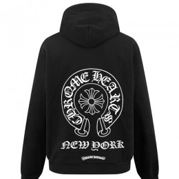 [홍콩명품.Chrome Hearts] 크롬하츠 25SS 로고 프린트 후드 집업 자켓 (블랙), BM22783, JL, 레플리카의류,미러급사이트