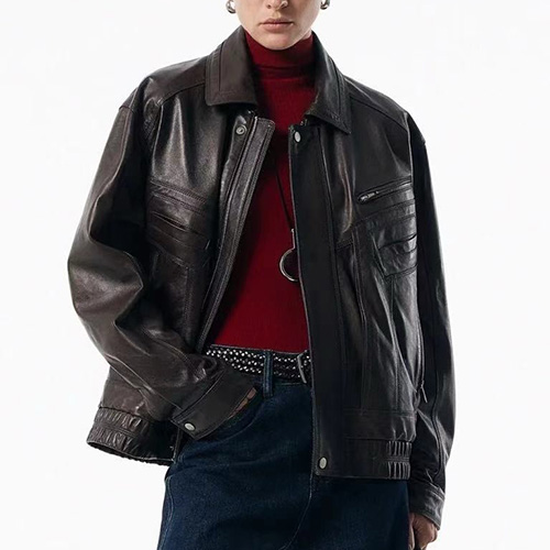 [홍콩명품.BALMAIN] 발망 25SS 로고 레더 가죽 카라 봄버 자켓 (블랙), BM22801, TOM, 레플리카의류,미러급사이트