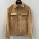 [홍콩명품.Loro Piana] 로로피아나 25SS 로고 레더 가죽 카라 자켓 (베이지), BM22813, TOM, 레플리카의류,미러급사이트