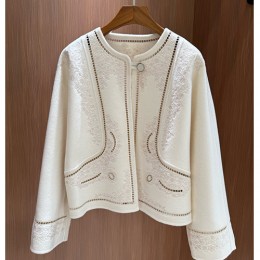 [홍콩명품.Hermes] 에르메스 25SS 로고 여성 캐시미어 라운드넥 자켓 (2컬러), BM22870, TOM, 레플리카의류,미러급사이트