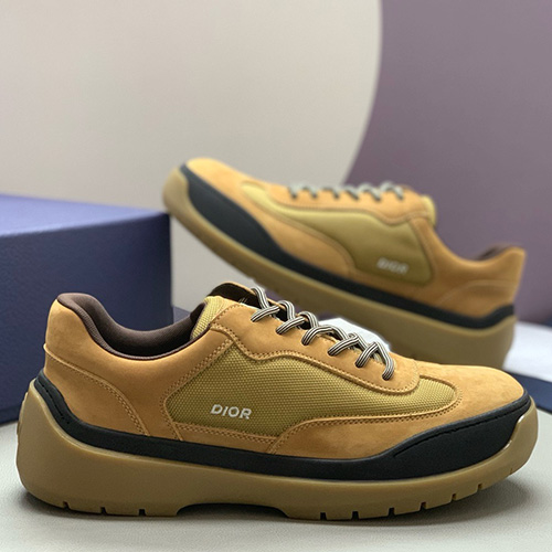 [홍콩명품,Christian Dior] 디올 25SS 로고 레더 가죽 스니커즈 운동화 (카라멜), SE5774, PMD, 명품스니커즈,운동화,구두,로퍼,하이탑,신발