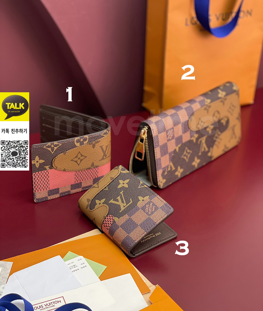 [홍콩명품.LOUIS VUITTON] 루이비통 25SS 로고 모노그램 장지갑 반지갑 여권지갑 카드지갑 모음 (브라운), BGM5271, BDA, 명품지갑,홍콩명품,사이트,명품쇼핑몰