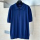 [홍콩명품.LOUIS VUITTON] 루이비통 25SS 로고 카라 폴로 니트 반팔 티셔츠 (블루), BM22949, KB, 레플리카의류,미러급사이트