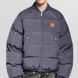 [홍콩명품.LOUIS VUITTON] 루이비통 25SS 로고 리버서블 솜패딩 봄버 자켓 (네이비-카모플라쥬), BM22958, KB, 레플리카의류,미러급사이트