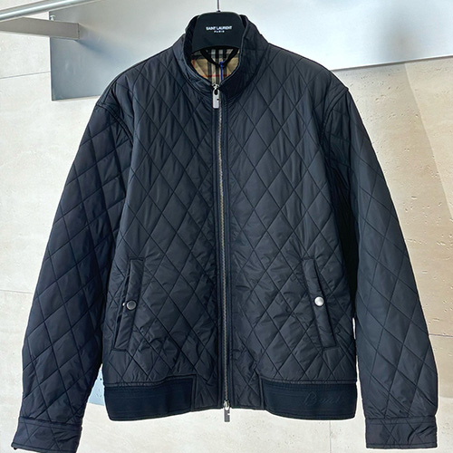 [홍콩명품.Burberry] 버버리 25SS 로고 퀄팅 솜패딩 봄버 자켓 (2컬러), BM22960, KB, 레플리카의류,미러급사이트
