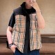 [홍콩명품.Burberry] 버버리 25SS 로고 리버서블 다운 패딩 조끼 베스트 (블랙-체크패턴), BM22963, KB, 레플리카의류,미러급사이트
