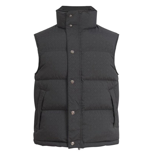 [홍콩명품.Chrome Hearts] 크롬하츠 25SS 로고 다운 패딩 조끼 베스트 (블랙), BM23014, KK, 레플리카의류,미러급사이트
