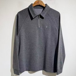 [홍콩명품.LOEWE] 로에베 25SS 로고 자수 하프지퍼 카라 폴로 긴팔 티셔츠 (2컬러), BM23025, X2, 레플리카의류,미러급사이트