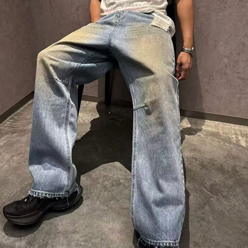 [홍콩명품.Maison Margiela] 메종마르지엘라 25SS 로고 오버핏 데님 팬츠 진 청바지, BM23040, X2, 레플리카의류,미러급사이트