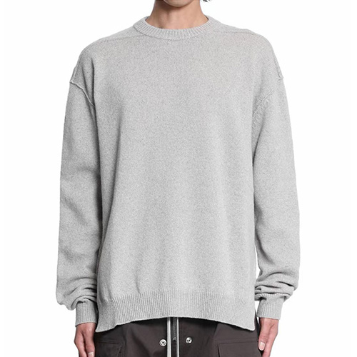 [홍콩명품.MONCLER] 몽클레어 25SS 로고 니트 스웨터 (그레이), BM23042, X2, 레플리카의류,미러급사이트