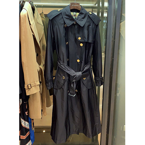 [홍콩명품.Burberry] 버버리 25SS 로고 여성 트렌치 코트 자켓 (블랙), BM23115, KSM, 레플리카의류,미러급사이트