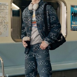 [홍콩명품.LOUIS VUITTON] 루이비통 25SS 로고 모노그램 데님 자켓 + 데님 팬츠 진 청바지 상하의 세트, BM23120, JL, 레플리카의류,미러급사이트