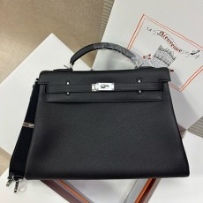[홍콩명품.Hermes] 에르메스 25SS 로고 KELLY 42 토트백 핸드백 (블랙-은장), BGM5273, 홍콩명품가방,명품쇼핑몰,크로스백,핸드백,구매대행