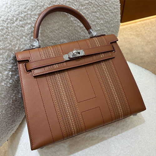 [홍콩명품.Hermes] 에르메스 25SS 로고 KELLY 25 토트백 핸드백 (브라운-은장), BGM5275, 홍콩명품가방,명품쇼핑몰,크로스백,핸드백,구매대행
