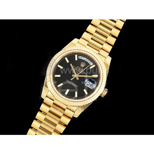 [홍콩명품시계.ROLEX] 로렉스 롤렉스 데이데이트 40mm 옐로우골드 블랙 다이얼(211g)