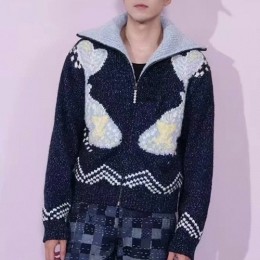 [홍콩명품.LOUIS VUITTON] 루이비통 25SS 로고 니트 가디건 집업 자켓 1AIMB0, BM23185, KSM, 레플리카의류,미러급사이트