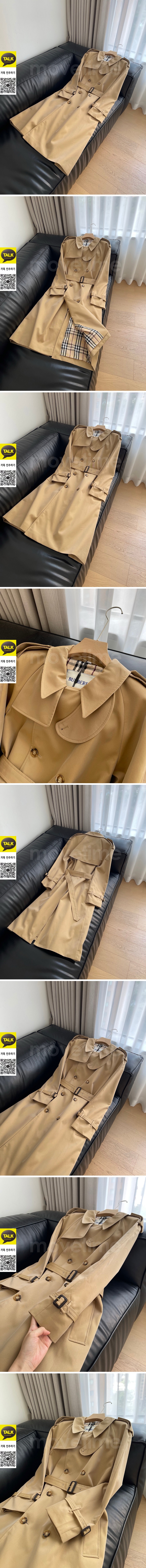 [홍콩명품.Burberry] 버버리 25SS 로고 여성 트렌치 코트 자켓 (베이지), BM23205, KSM, 레플리카의류,미러급사이트