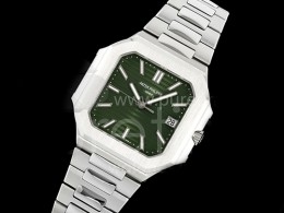 [홍콩명품시계.CARTIER] 까르띠에 큐비튜스 7128 스테인레스 스틸 그린 다이얼