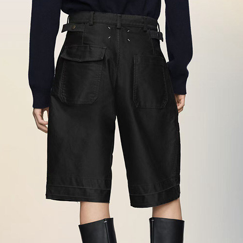 [홍콩명품.Maison Margiela] 메종마르지엘라 25SS 로고 데님 쇼츠 반바지 (블랙), BM23319, YS, 레플리카의류,미러급사이트