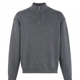 [홍콩명품.BALENCIAGA] 발렌시아가 25SS 로고 터틀넥 하프지퍼 캐시미어 니트 스웨터 (그레이), BM23359, JL, 레플리카의류,미러급사이트