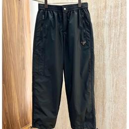 [홍콩명품,PRADA] 프라다 25SS 삼각로고 조거 팬츠 바지 (블랙), BM23387, G5, 레플리카의류,미러급사이트