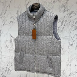 [홍콩명품.Loro Piana] 로로피아나 25SS 로고 캐시미어 다운 패딩 조끼 베스트 (2컬러), BM23391, G5, 레플리카의류,미러급사이트