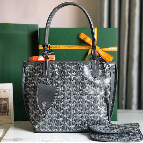 [홍콩명품,GOYARD] 고야드 25SS 로고 Anjou Mini 토트백 핸드백 (다크그레이), BGM5334, MD, 홍콩명품가방,명품쇼핑몰,크로스백,핸드백,구매대행