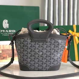 [홍콩명품,GOYARD] 고야드 25SS 로고 레더 가죽 토트백 핸드백 (다크그레이), BGM5341, MD, 홍콩명품가방,명품쇼핑몰,크로스백,핸드백,구매대행