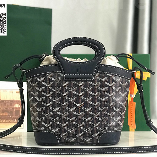 [홍콩명품,GOYARD] 고야드 25SS 로고 레더 가죽 토트백 핸드백 (블랙), BGM5344, MD, 홍콩명품가방,명품쇼핑몰,크로스백,핸드백,구매대행
