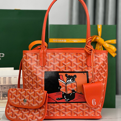 [홍콩명품,GOYARD] 고야드 25SS 로고 Anjou Mini 토트백 핸드백 (오렌지), BGM5348, MD, 홍콩명품가방,명품쇼핑몰,크로스백,핸드백,구매대행