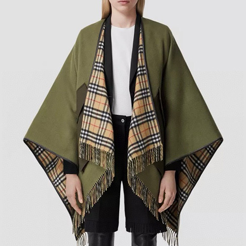 [홍콩명품.Burberry] 버버리 25SS 로고 체크패턴 리버서블 스카프 머플러 (카라멜-카키), ET3187, 홍콩명품의류,구매대행,온라인명품