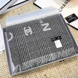 [홍콩명품.CHANEL] 샤넬 25SS 로고 패턴 194.4-74.4 리버서블 캐시미어 스카프 머플러 (그레이), ET3194, 홍콩명품의류,구매대행,온라인명품