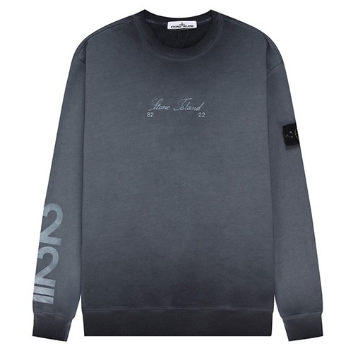 [홍콩명품.Stone Island] 스톤아일랜드 25SS 로고 탈부착 워싱 맨투맨 티셔츠 (2컬러), BM23490, ST1, 레플리카의류,미러급사이트