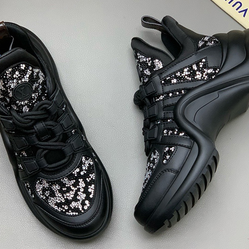 [홍콩명품.LOUIS VUITTON] 루이비통 25SS 로고 여성 아치라이트 스니커즈 운동화 (블랙), SE5843, PMD, 명품스니커즈,운동화,구두,로퍼,하이탑,신발