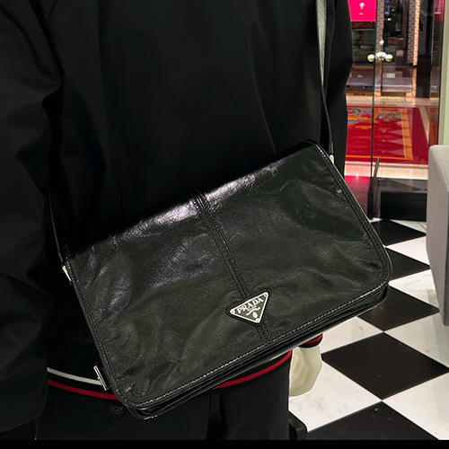 [홍콩명품,PRADA] 프라다 25SS 삼각로고 레더 가죽 크로스백 (블랙), BGM5352, BC, 홍콩명품가방,명품쇼핑몰,크로스백,핸드백,구매대행