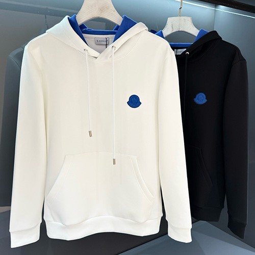 [홍콩명품.MONCLER] 몽클레어 25SS 로고 자수 후드 티셔츠 (2컬러), BM23634, HH, 레플리카의류,미러급사이트