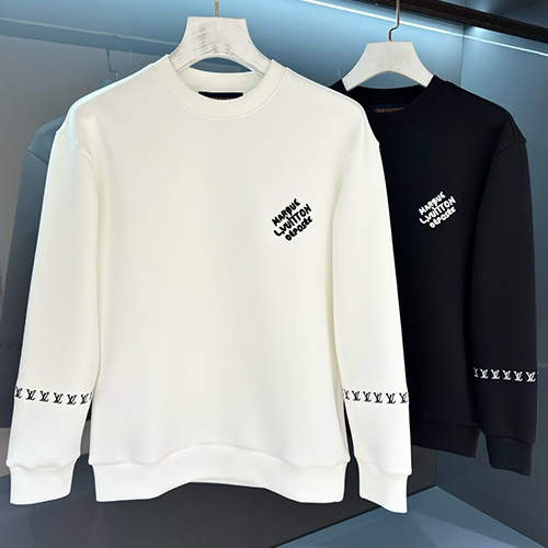 [홍콩명품.LOUIS VUITTON] 루이비통 25SS 로고 자수 맨투맨 티셔츠 (2컬러), BM23637, HH, 레플리카의류,미러급사이트